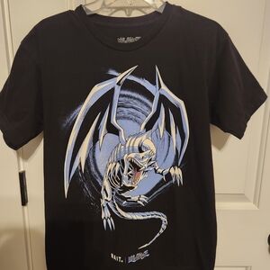 YUGIOH Men's Black Dragon Graphic Tee